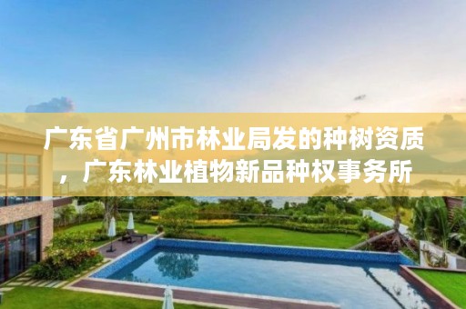 广东省广州市林业局发的种树资质,广东林业植物新品种权事务所