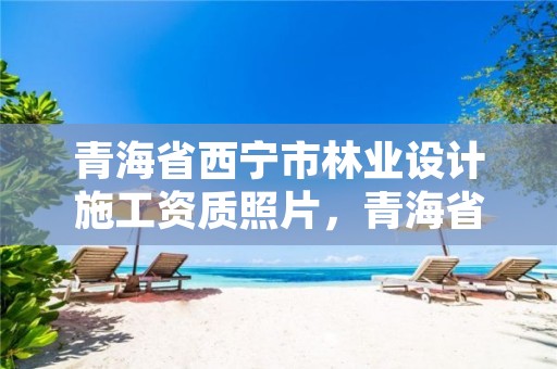青海省西宁市林业设计施工资质照片,青海省西宁市林业和草原局