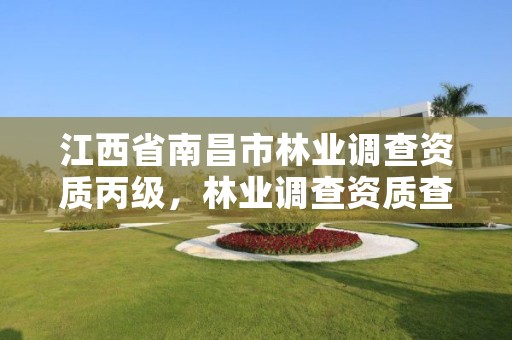 江西省南昌市林业调查资质丙级,林业调查资质查询