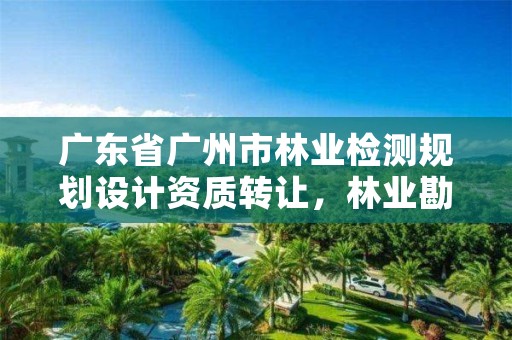 广东省广州市林业检测规划设计资质转让,林业勘测设计资质