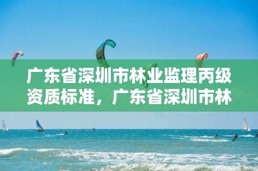 广东省深圳市林业监理丙级资质标准,广东省深圳市林业监理丙级资质标准是多少