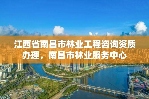 江西省南昌市林业工程咨询资质办理,南昌市林业服务中心