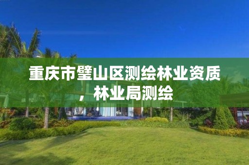 重庆市璧山区测绘林业资质,林业局测绘