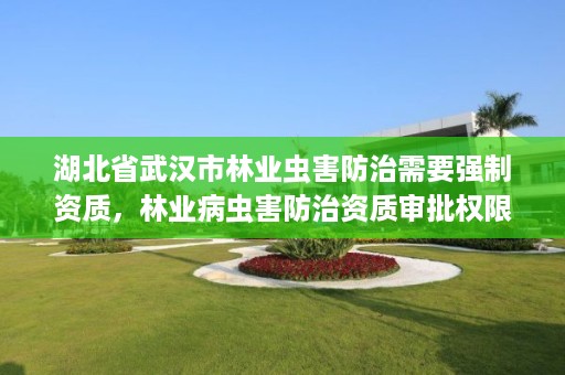 湖北省武汉市林业虫害防治需要强制资质，林业病虫害防治资质审批权限