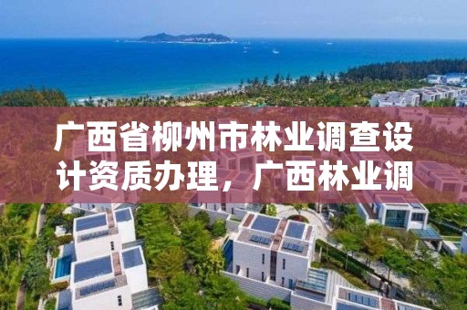 广西省柳州市林业调查设计资质办理,广西林业调查规划设计收费标准