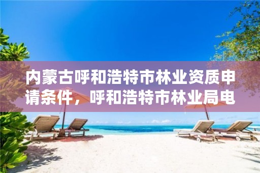 内蒙古呼和浩特市林业资质申请条件,呼和浩特市林业局电话号码