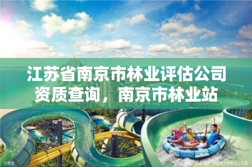 江苏省南京市林业评估公司资质查询,南京市林业站