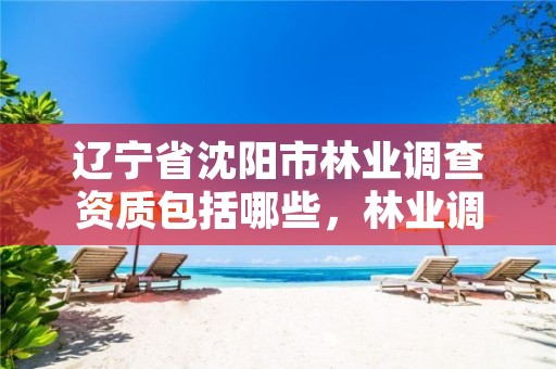 辽宁省沈阳市林业调查资质包括哪些，林业调查资质查询