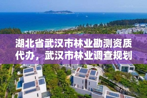 湖北省武汉市林业勘测资质代办，武汉市林业调查规划设计院有限公司