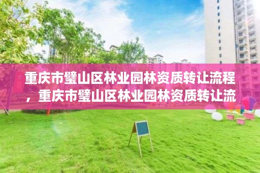 重庆市璧山区林业园林资质转让流程,重庆市璧山区林业园林资质转让流程图