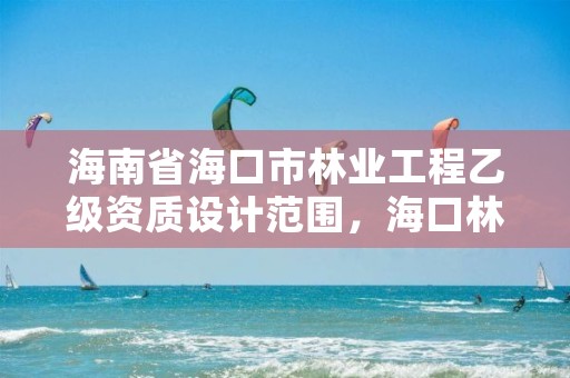 海南省海口市林业工程乙级资质设计范围,海口林业总公司