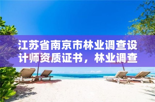 江苏省南京市林业调查设计师资质证书,林业调查设计规划资质证书