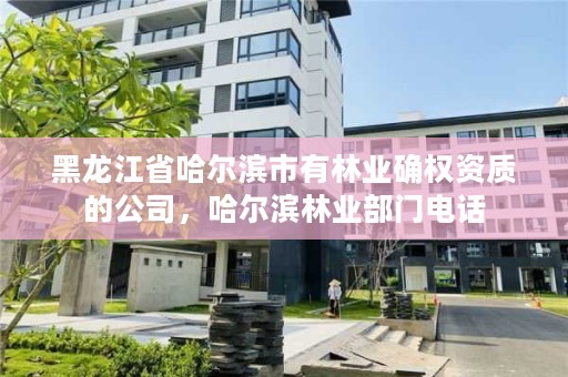 黑龙江省哈尔滨市有林业确权资质的公司,哈尔滨林业部门电话