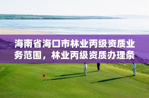 海南省海口市林业丙级资质业务范围,林业丙级资质办理条件