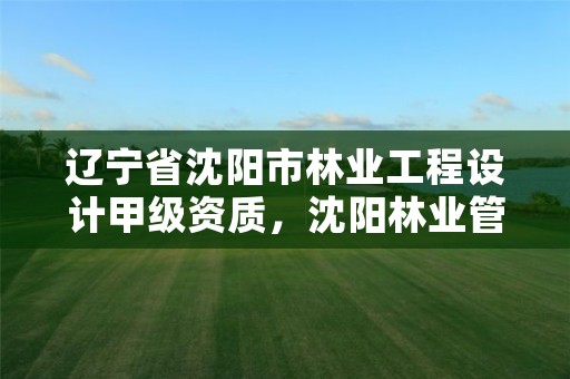 辽宁省沈阳市林业工程设计甲级资质，沈阳林业管理所