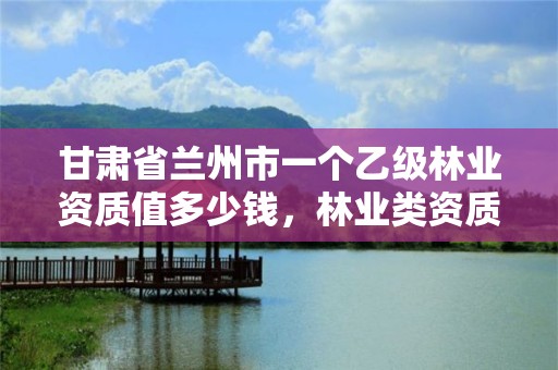 甘肃省兰州市一个乙级林业资质值多少钱,林业类资质