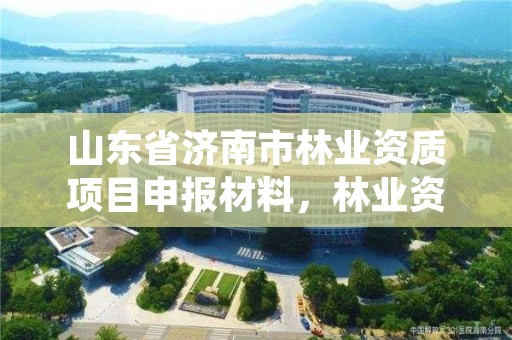 山东省济南市林业资质项目申报材料,林业资质要求