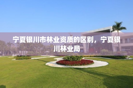 宁夏银川市林业资质的区别,宁夏银川林业局