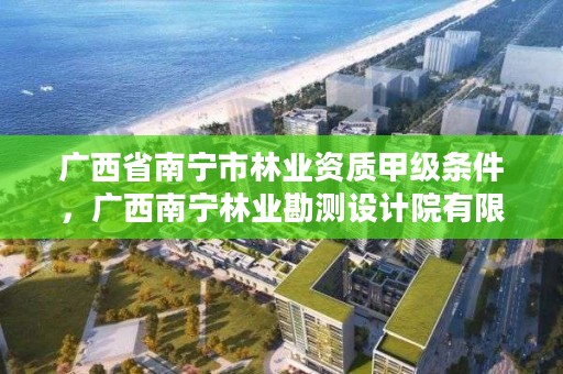 广西省南宁市林业资质甲级条件,广西南宁林业勘测设计院有限公司