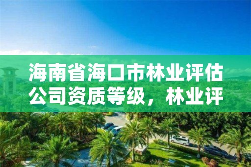 海南省海口市林业评估公司资质等级,林业评估公司成立有条件