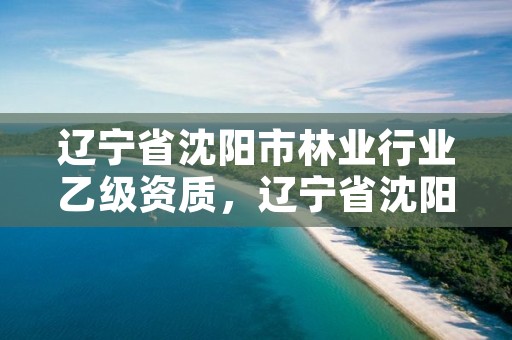 辽宁省沈阳市林业行业乙级资质，辽宁省沈阳市林业行业乙级资质企业名单