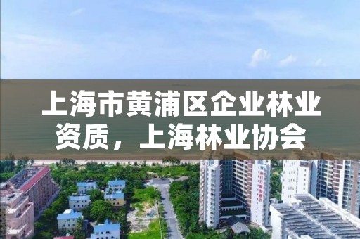 上海市黄浦区企业林业资质,上海林业协会