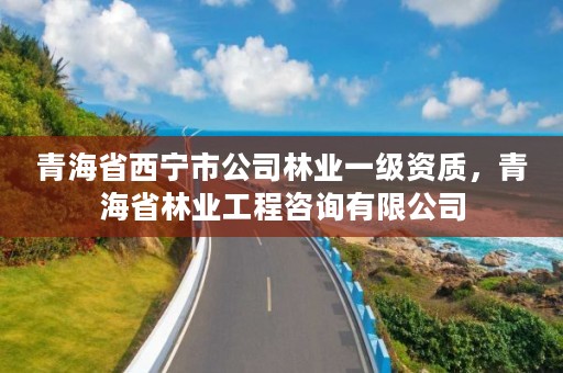 青海省西宁市公司林业一级资质,青海省林业工程咨询有限公司