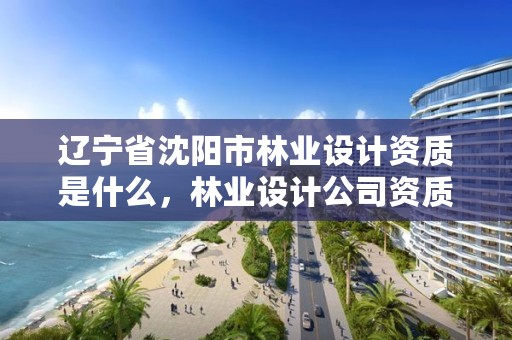 辽宁省沈阳市林业设计资质是什么，林业设计公司资质怎么办