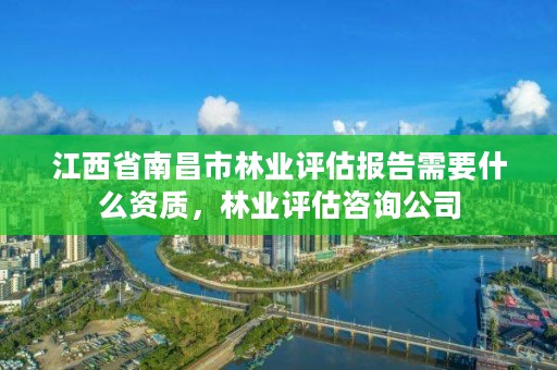 江西省南昌市林业评估报告需要什么资质,林业评估咨询公司