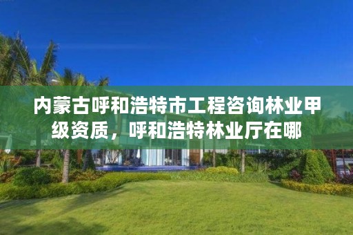 内蒙古呼和浩特市工程咨询林业甲级资质,呼和浩特林业厅在哪