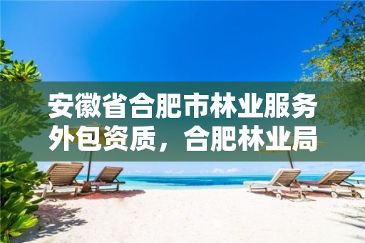 安徽省合肥市林业服务外包资质,合肥林业局电话号码