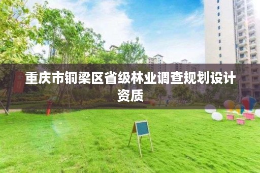 重庆市铜梁区省级林业调查规划设计资质