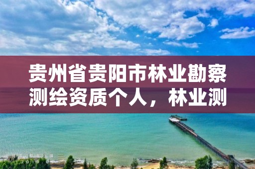 贵州省贵阳市林业勘察测绘资质个人,林业测绘资质哪里办理