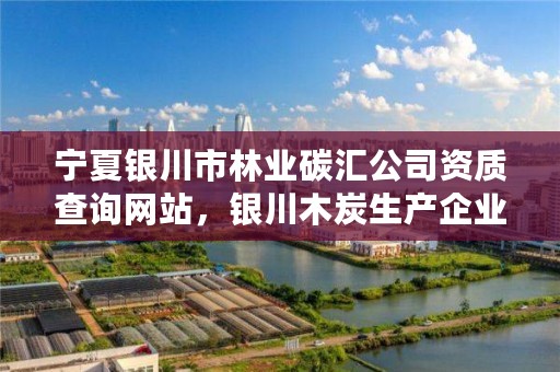 宁夏银川市林业碳汇公司资质查询网站,银川木炭生产企业