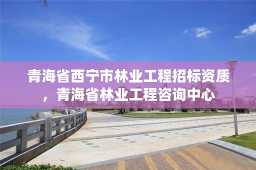 青海省西宁市林业工程招标资质,青海省林业工程咨询中心