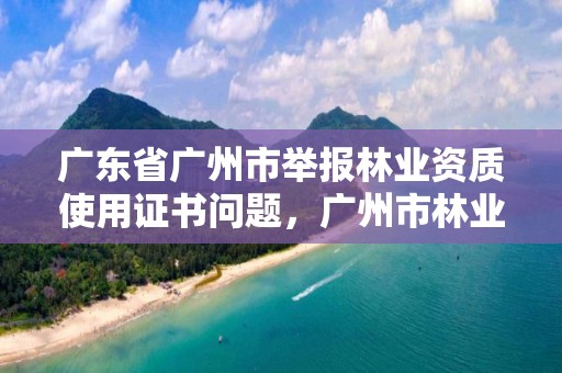 广东省广州市举报林业资质使用证书问题，广州市林业局举报电话号码