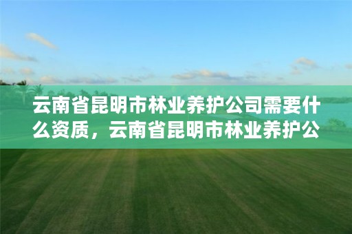 云南省昆明市林业养护公司需要什么资质,云南省昆明市林业养护公司需要什么资质