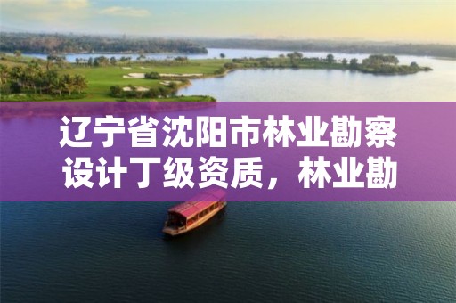 辽宁省沈阳市林业勘察设计丁级资质，林业勘测设计院是干嘛的