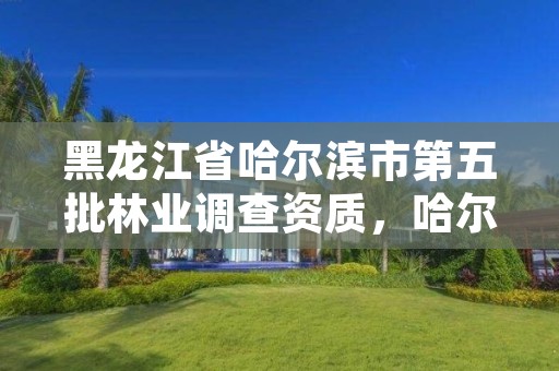 黑龙江省哈尔滨市第五批林业调查资质,哈尔滨最近的林业局