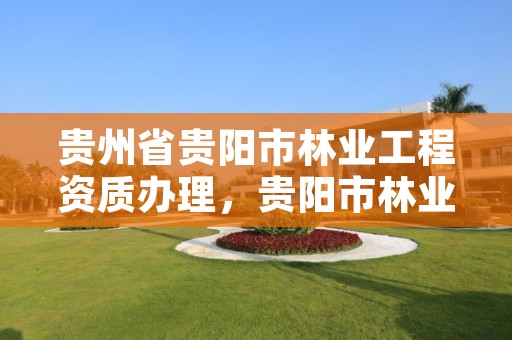 贵州省贵阳市林业工程资质办理，贵阳市林业产业发展有限公司