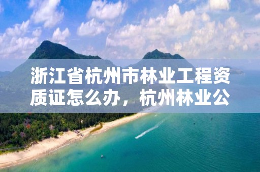 浙江省杭州市林业工程资质证怎么办,杭州林业公司