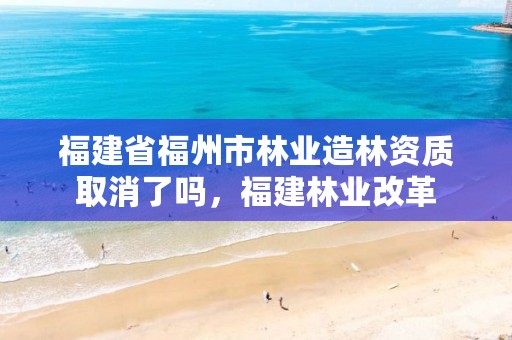 福建省福州市林业造林资质取消了吗,福建林业改革