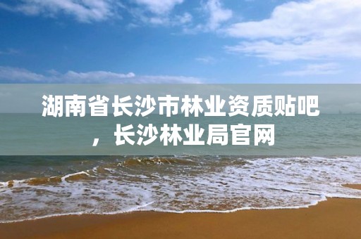 湖南省长沙市林业资质贴吧,长沙林业局官网