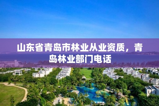 山东省青岛市林业从业资质,青岛林业部门电话