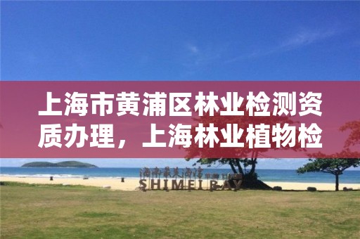 上海市黄浦区林业检测资质办理,上海林业植物检疫云平台