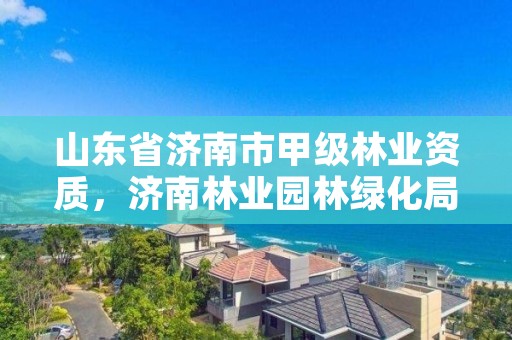 山东省济南市甲级林业资质,济南林业园林绿化局