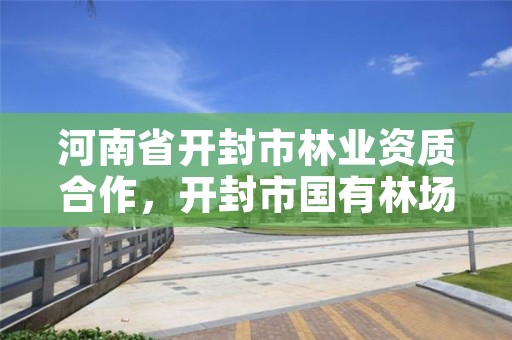 河南省开封市林业资质合作,开封市国有林场