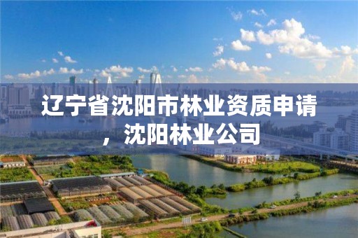 辽宁省沈阳市林业资质申请，沈阳林业公司