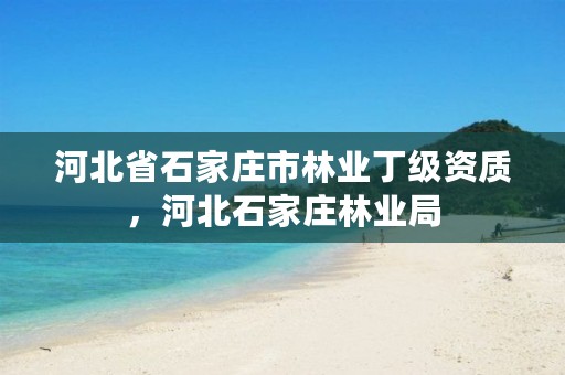 河北省石家庄市林业丁级资质,河北石家庄林业局