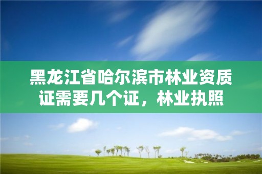 黑龙江省哈尔滨市林业资质证需要几个证,林业执照